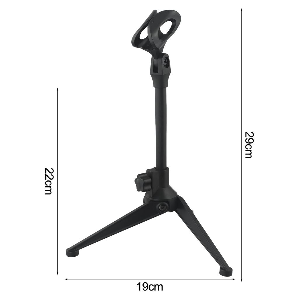 Adjustable Microphone Stand Desktop Tripod Table Stand Clip Holder Bracket Portable Table Stand Lightweight Bracket