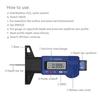 Digital Tyre Tread Depth Tester Measuring Gauge Automotive Tyre Wear Inspection Multi-function Digital LCD Display