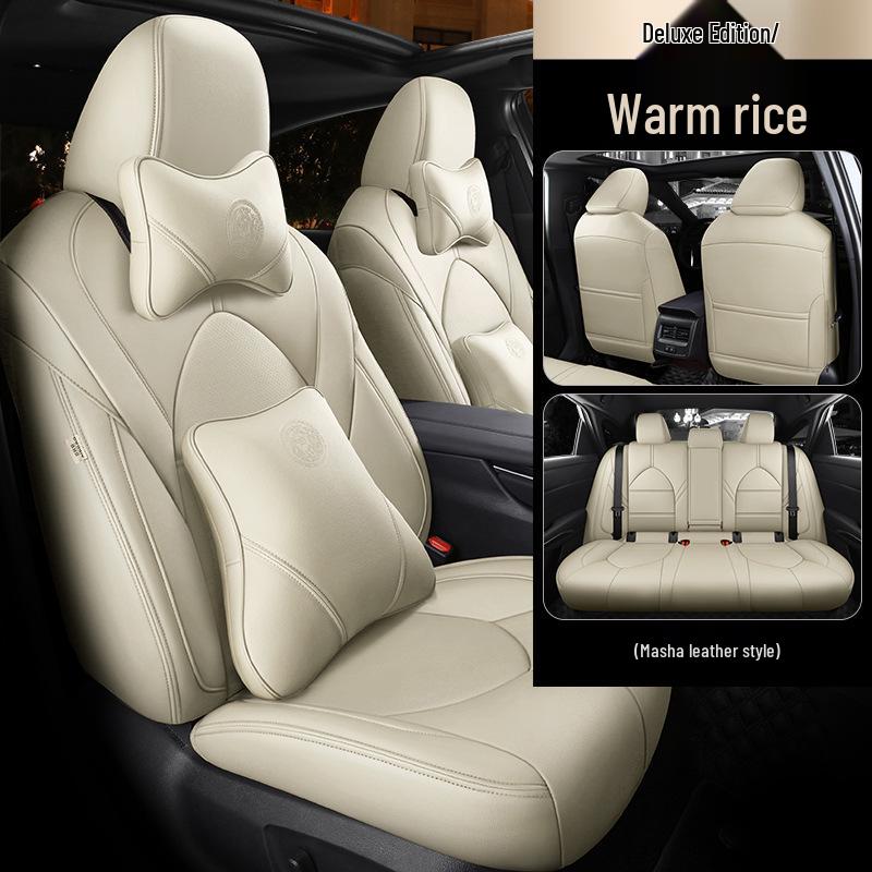 Universal Genuine Leather All-Season Car Seat Cover for Five-Seat Models