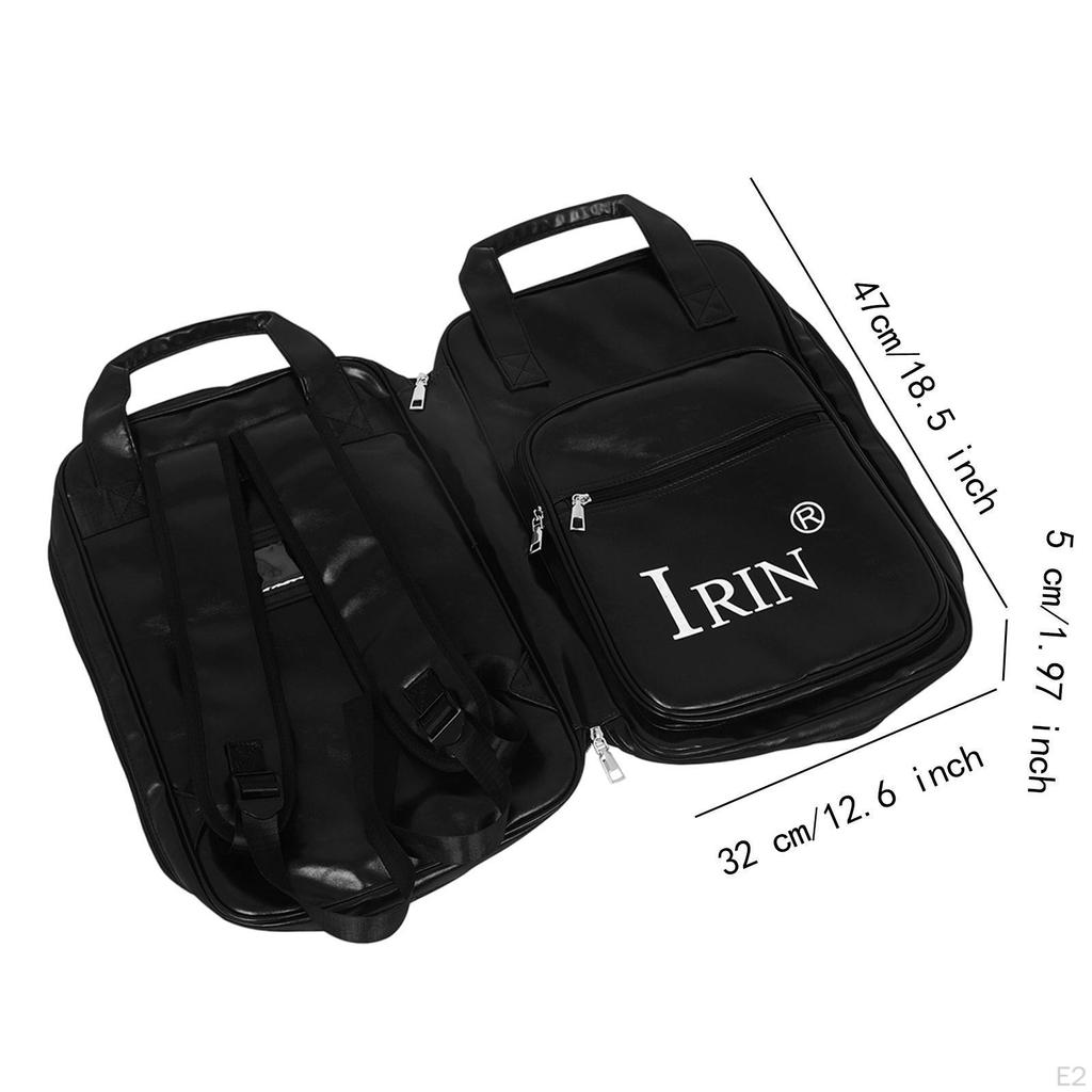 Drum Stick Bag, Storage Case, Thickened PU, Portable for Set, Mallet Percussion