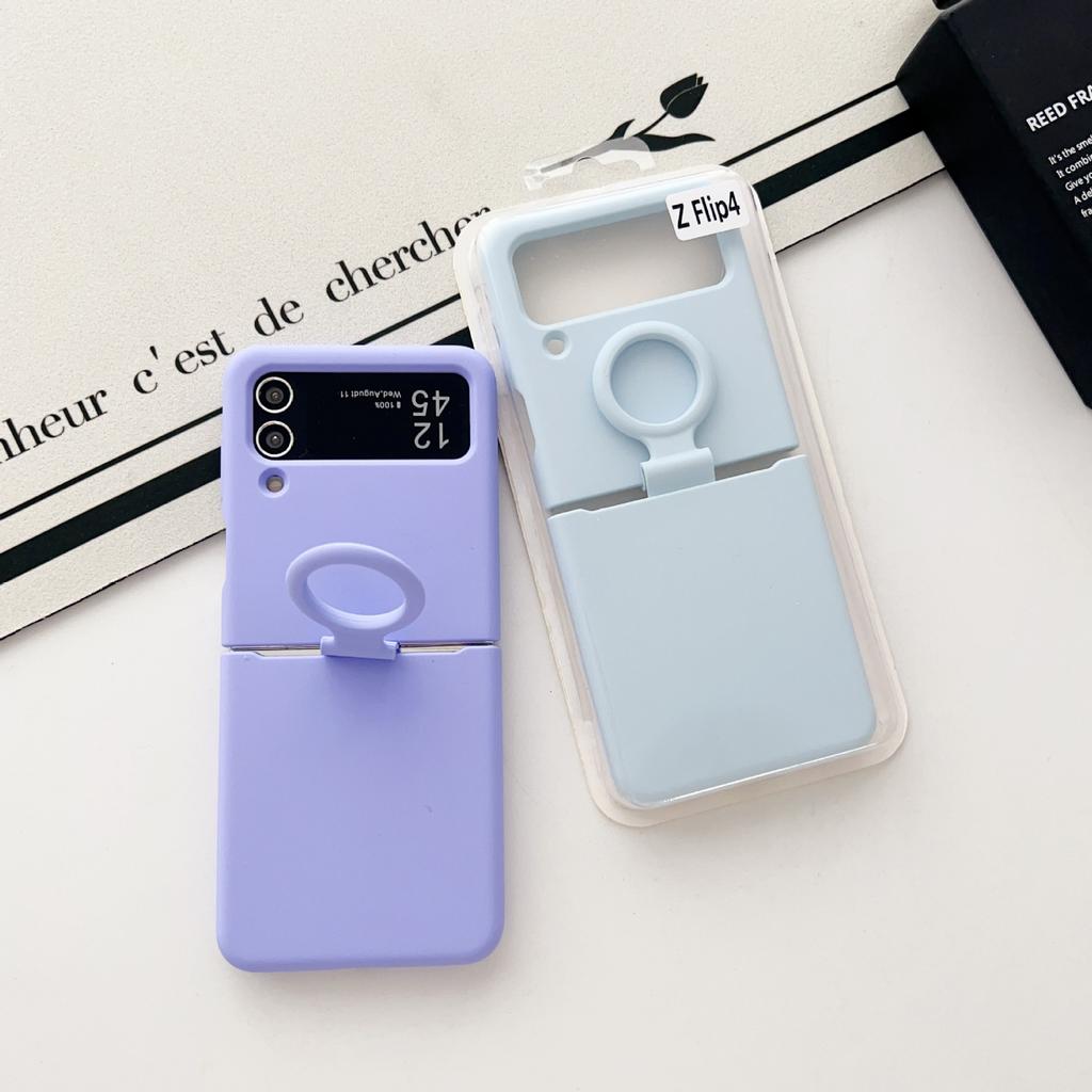 Applicable to Samsung zflip7 mobile phone case liquid silicone all-inclusive anti-drop zflip5 folding screen ring buckle protective case