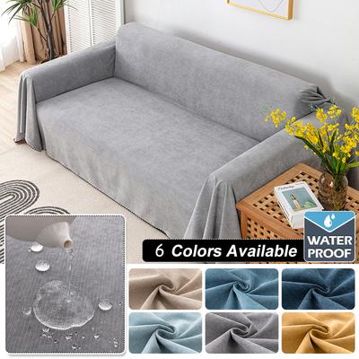 Waterproof Sofa Towel For Living Room Protection Non -Slip Solid Color Couch Cover Four Seasons Universal Full Cover Sofa Cushion