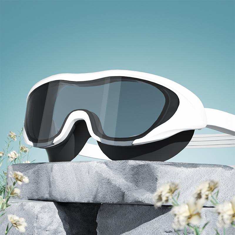 Swimming Goggles Adult HD Waterproof Anti-fog Large Frame Swimming Goggles for Men and Women Professional Diving Equipment