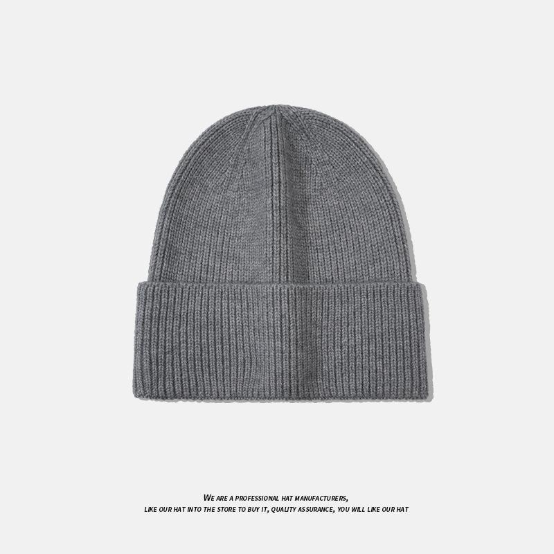 Autumn and Winter Fashion Versatile Ear Protection Large Head Circumference Cold Hat Men's Japanese Solid Color Warm Baotou Woolen Hat