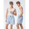 Contrast Color Design Pure Cotton Stripe Summer Men's Shorts Pajama Pants Home Pants Loose Thin Air Conditioning Pants Arro Pants