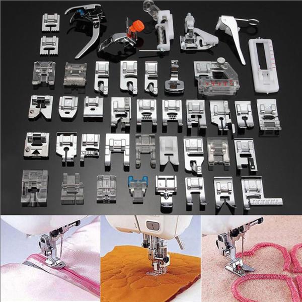 2 Sets High Shank 9 Grooves Pintuck Presser Foot for Singer Brother Janome Kenmore