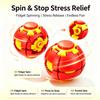 3D Printed Press-Rotating Fidget Spinner Toy Stress & Anxiety Relief Unique Sensory Press-to-Spin Fidget Toy for Adults Gift