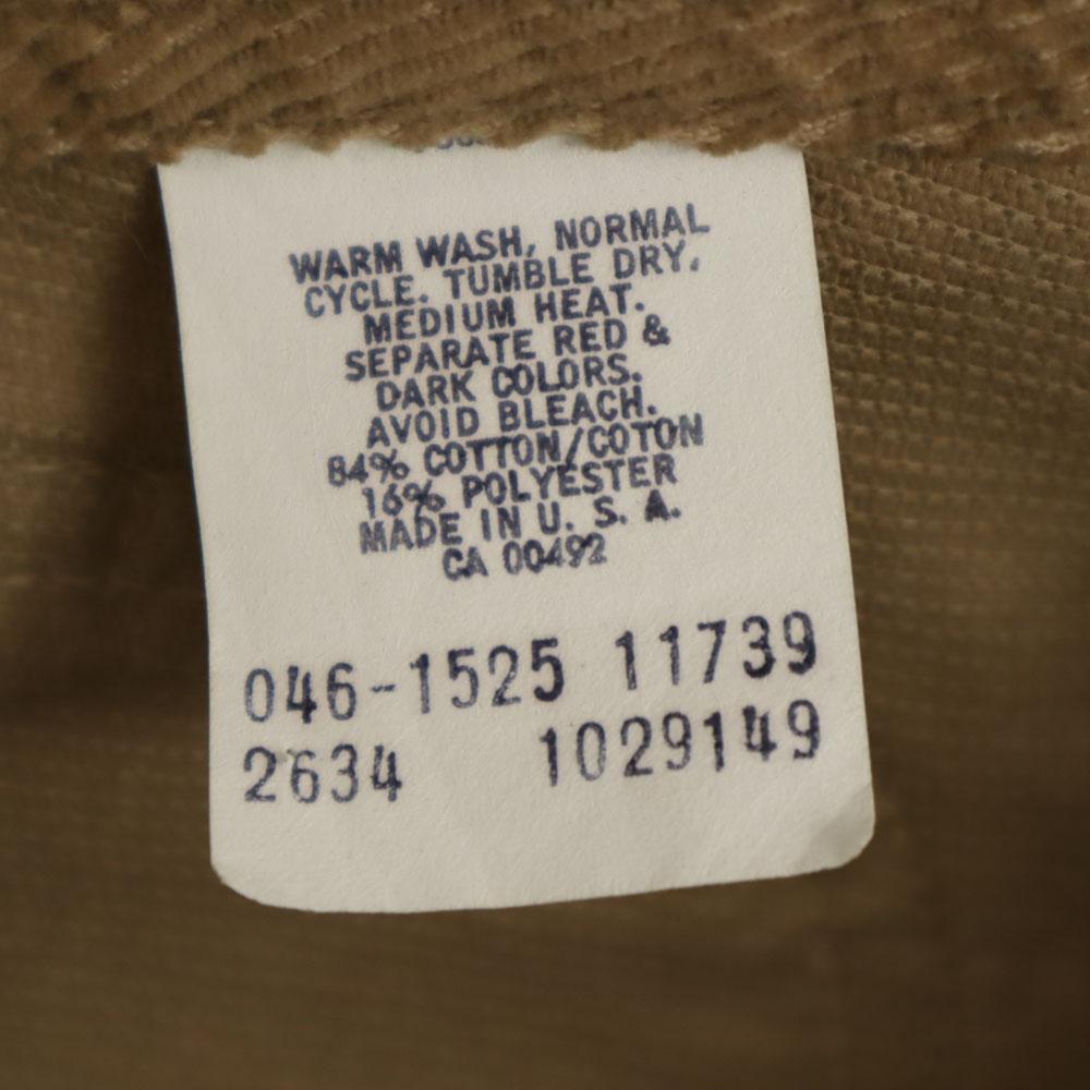 unused Lee 80s Vintage deadstock with flasher Corduroy Overall w26 beige Women Used