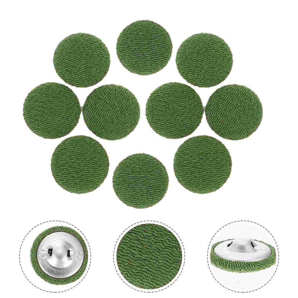 10 Stück Stoffknopf Kleiderdekoration DIY-Zubehör Verzieren Tasche Knöpfe Ornamente Umwickelt Ersatz