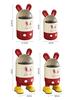 Adorable Rabbit Flip-Top Trash Can with Lid for Kids - Large Capacity for Home, Bedroom, or Bathroom.