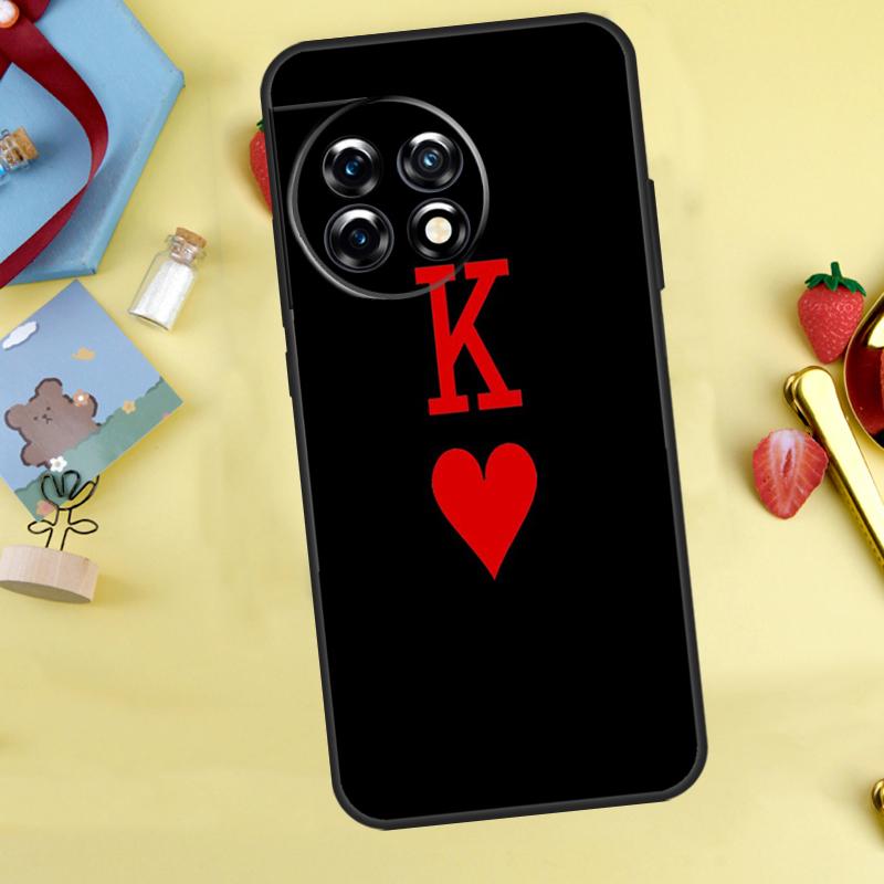 King Queen Couple Lovers Case For OnePlus 13T 13R 12 12R 15 13 11 10 10T 8T Nord CE 2 3 4 Lite N20 N30 Nord 5 Cover