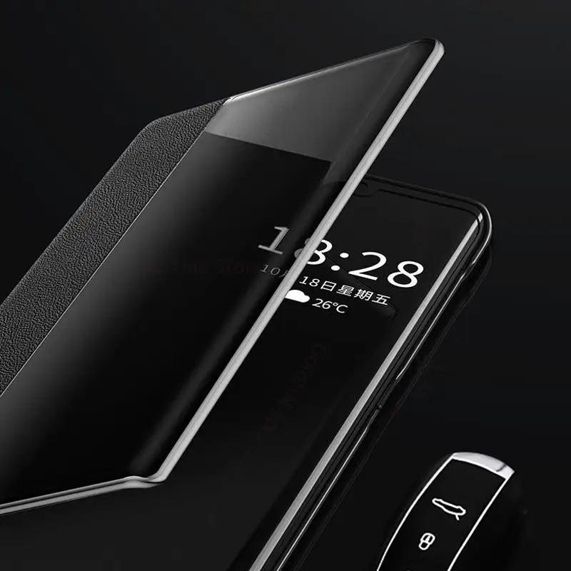 Cases For Xiaomi 15 Ultra Mi 14 Pro View Windows Flip Leather Phone Matte Case For Mi 14 Pro 11 12S 13 15 Ultra Capa 360° Full Protective Phone Cover