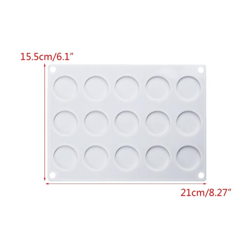 15 Cavity Wax Mold Seal Silicone Mat Pad for Wax Seal Stamp Wax Making Mould Removable for DIY Craft Adhesive Waxing