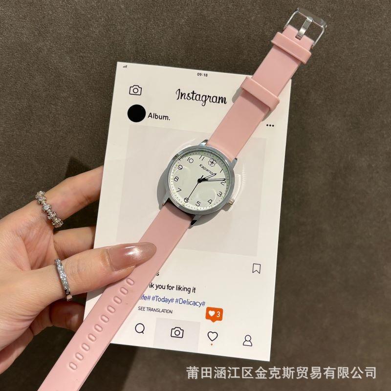 Quartz watch summer simple digital high-end women's watch niche high-value silicone student watch