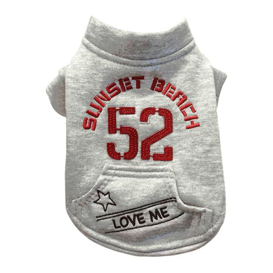 

Толстовка для домашних животных, флисовая, на две штанины, толстая, утолщенная, однобортная, морозостойкая, с короткими рукавами, плюшевая, устойчивая к укусам L серый