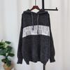 Retro Hong Kong-style Hooded Sweater Pullover Autumn and Winter New Thickened Medium and Long Loose Knitted Sweater Top Women
