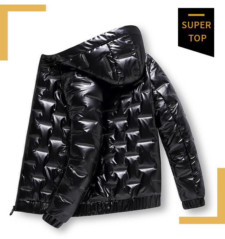 

Men s Winter Hooded Thickened Silk Cotton Jacket XXXXL