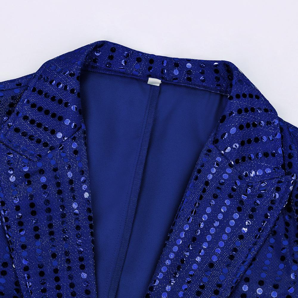 Sparkly Irish Green Sequin Tailcoat Jacket for Saint Patrick's Day