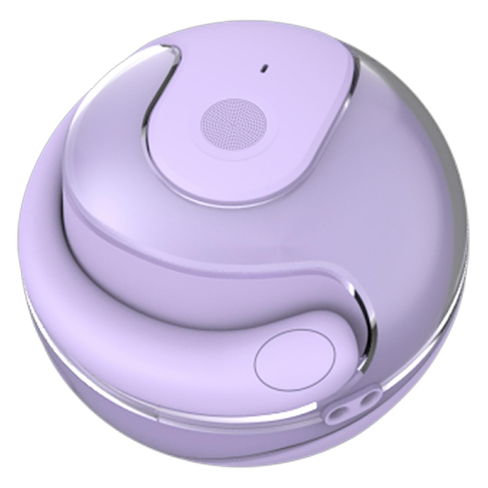 

JM13 Wireless Translation Earphones Bluetooth-Compatible Ear Hook Headphones with Ball Shape Charging Case Purple