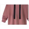 Tooxika Women's Autumn and Winter New Casual Hooded Long-sleeved Solid Color Mid-length Sweatshirt