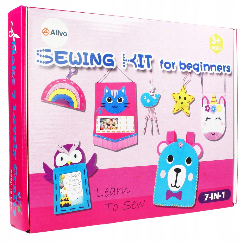 [PACZA] DIY Felt Sewing Kit for Kids + Bracelets and Rings Z3359