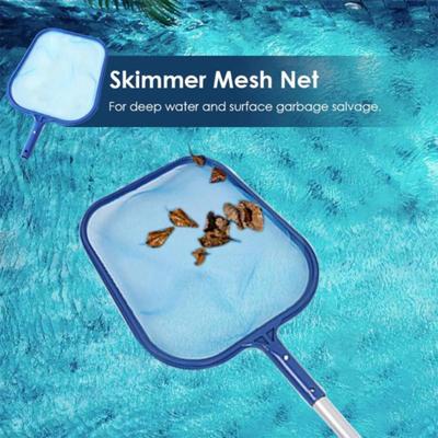 Swimming Pool Leaf Skimmer Net with Solid Plastic Frame Heavy Duty Spas Hot Tubs Fountains Fine Mesh Cleaning Net Pool Accessories
