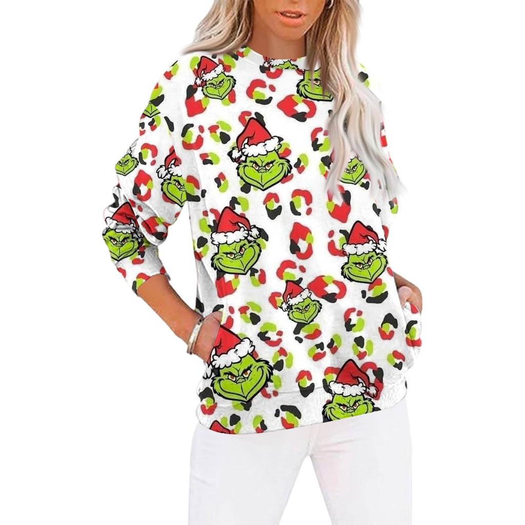 Christmas Sweatshirts For Women Sweater Cute Shirt Fall Pullover Top