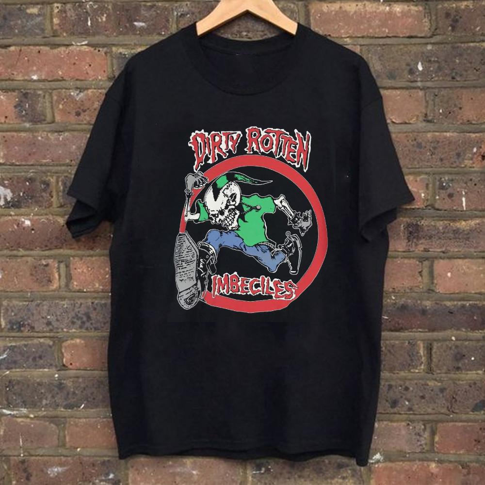 

Dirty Rotten Imbeciles Band Skeleton Halloween T Shirt Unisex T-Shirt L