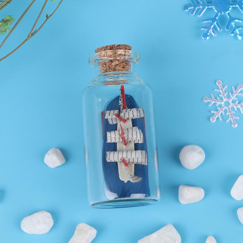 6*2.7Cm Dollhouse Glass Drift Bottle Miniature House Decor Kids Toy