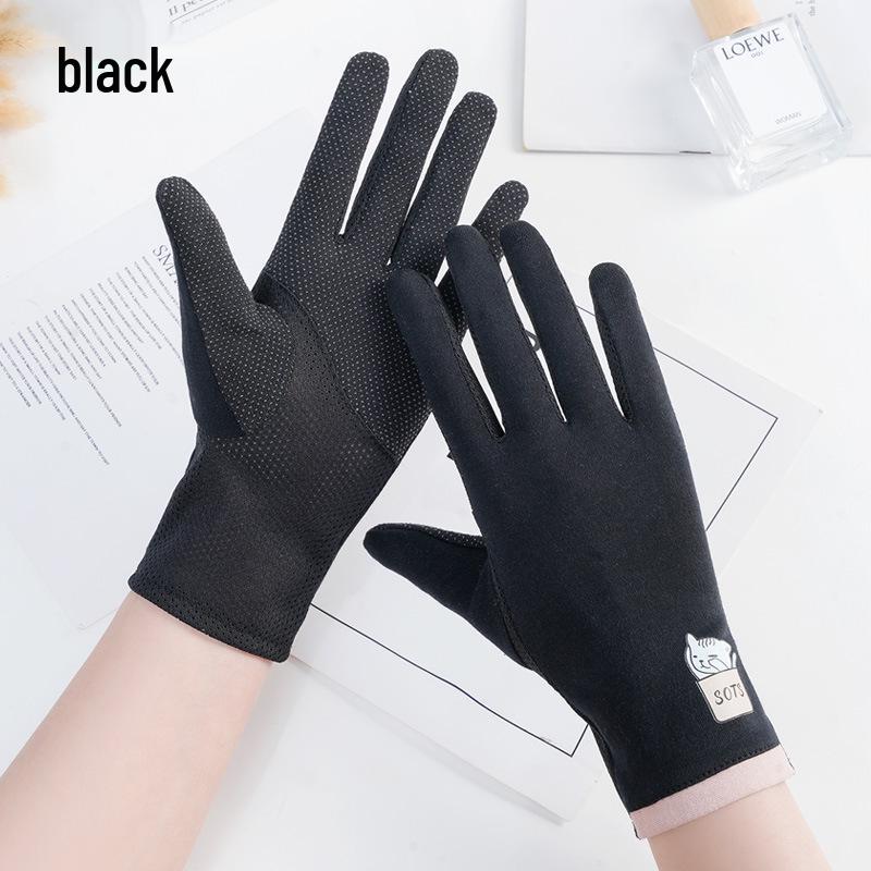 Women's UV-Protection Fingerless Gloves for Driving & Cycling - Non-Slip, Breathable, Half-Finger Design