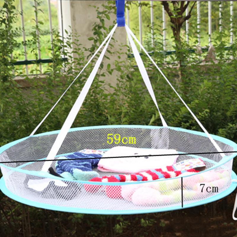 Large Size Hanging Type Drying Clothes Net Sweater Sock Underwear Anti-deformation Drying Net Breathable Foldable Double-layer