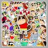 50 Sheets Crayon Shin-chan Waterproof Mochi Stickers - Cute Japanese Animation for Journals