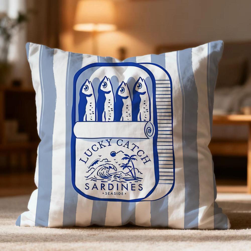

Popular S-Ssardineer Cushion Cover Soft Washable Pillow Case Multi-Scene for Couch Bed Travel Office Use 40cmx40cm
