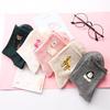 New Cotton Ankle Flamingo Socks Women Harajuku Woman Funny Sock Winter Wine Sock Happy Girl Sock