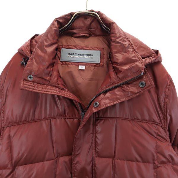 MARC NEW YORK BY ANDREW MARC Long Sleeve Down Jacket XL Red Series Hood Men's Used