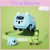 Cute Cartoon Tiger Bear Rabbit Design Inertia Catapult Bus Children Toys For Kids Play And Development