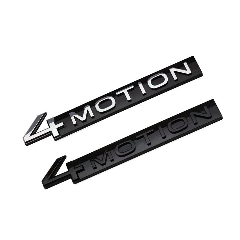 AABIP1 High Quality ABS Car Sticker 4-MOTION Logo Car Trunk Badge Decals For Volkswagen Tiguan Santana CC Passat Talagon Golf R Touareg