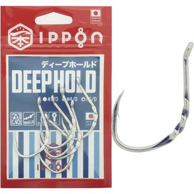 IPPON Deep Hold Sabinas Coat Hooks, #20 (9-pack) - #50 (6-pack), Assist Hooks for Mid-Deep Sea Baitcasting, Made In Japan (#50 6-pack)