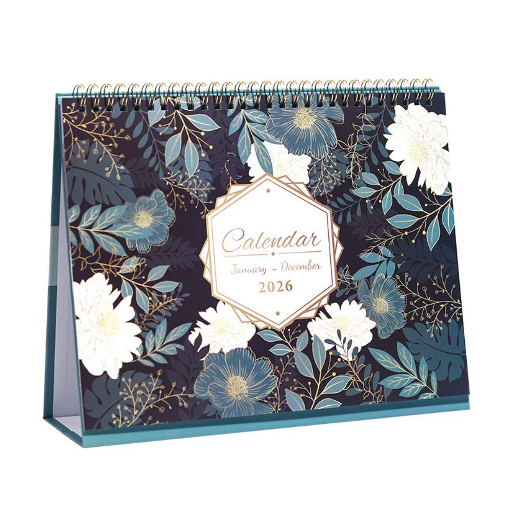 Creative 2026 Desktop Calendar Thick Paper Annual Schedule Organizer  School Office Supplies