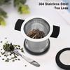Stainless Steel Double Ear Tea Filter, Tea Filter, Tea Leakage, Spice Tea Filter, Herbal Filter with Cover, Tea Drainage