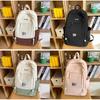 Letter Pattern Xyfet Travel Backpack With Ergonomic Shoulder Schoolbag System