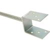 Support de Poteau en U - KOTARBAU - 81 mm - Acier Galvanisé - Longueur 190 mm - Résistant aux Intempéries