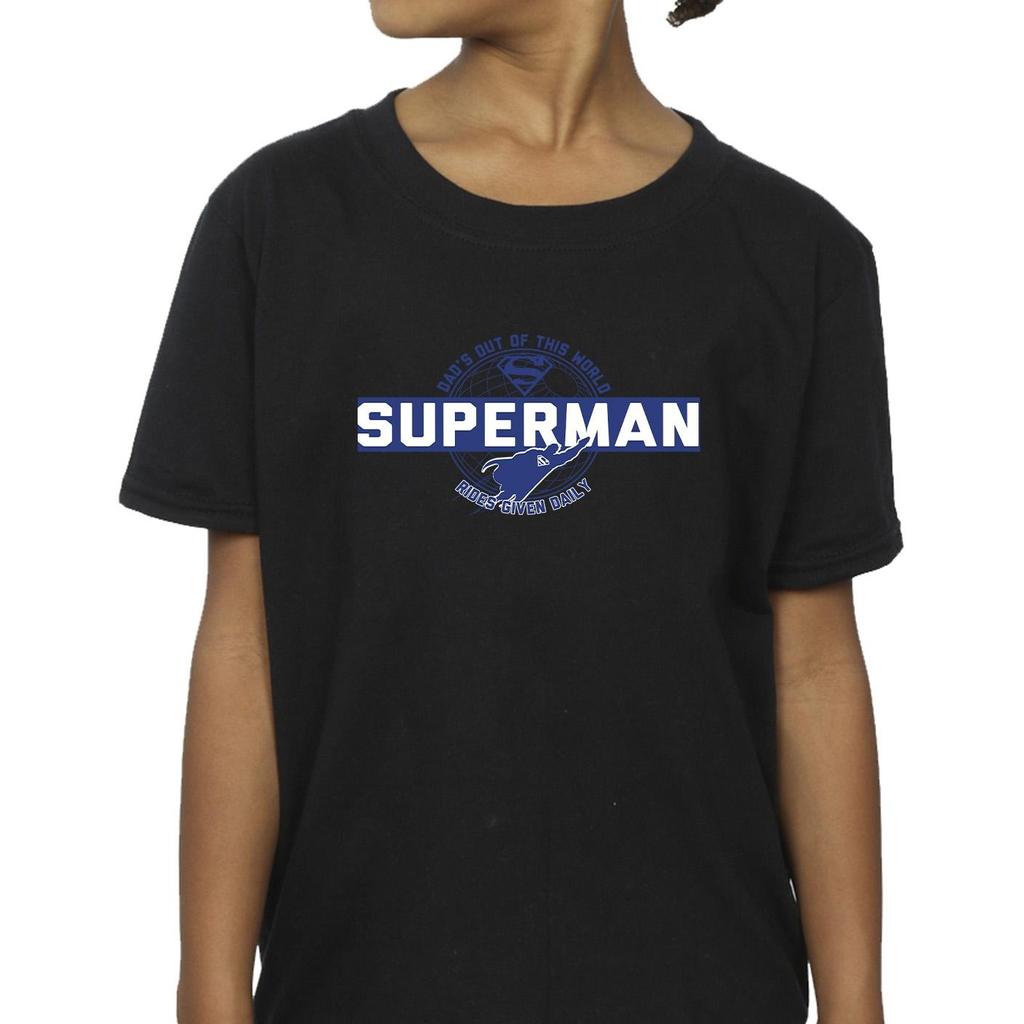 DC Comics Girls Superman Out Of This World Cotton T-Shirt