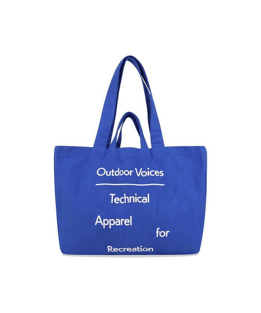 Outdoor Voices Signature Canvas Shoulder Bag (Ov Blue)