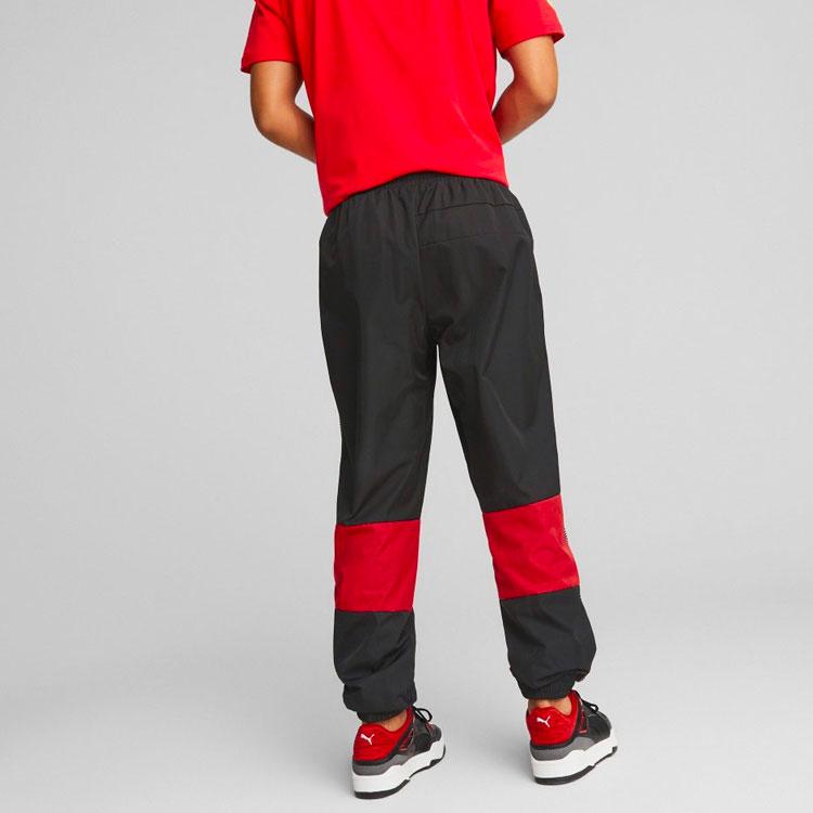 Puma Logo Letter Print Elastic Cuff Sports Pants Unisex Bottoms Black 538158-01