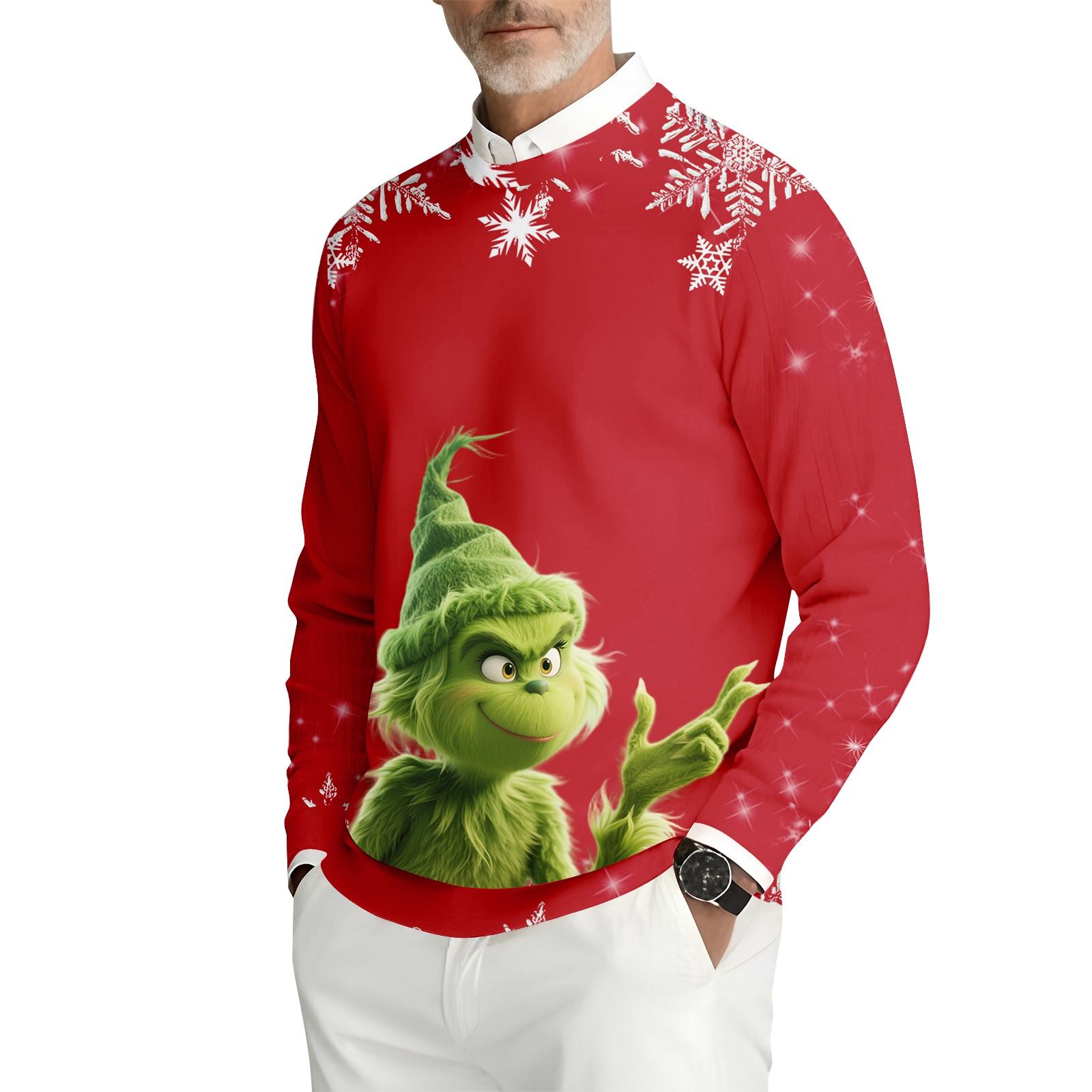 

Мужская толстовка с круглым вырезом и длинными рукавами из рубчатого трикотажа XL арбуз красный