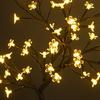 LED Tabletop Bonsai Tree Lamp USB Tree Lamp Christmas Bedroom Decoration Table Night Light White 24 Lights Sakura