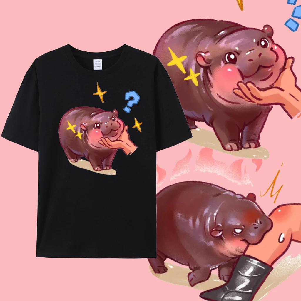Moo Deng крошечный малыш бегемотик звезда Таиланд милый карликовый бегемот унисекс — фото 6
