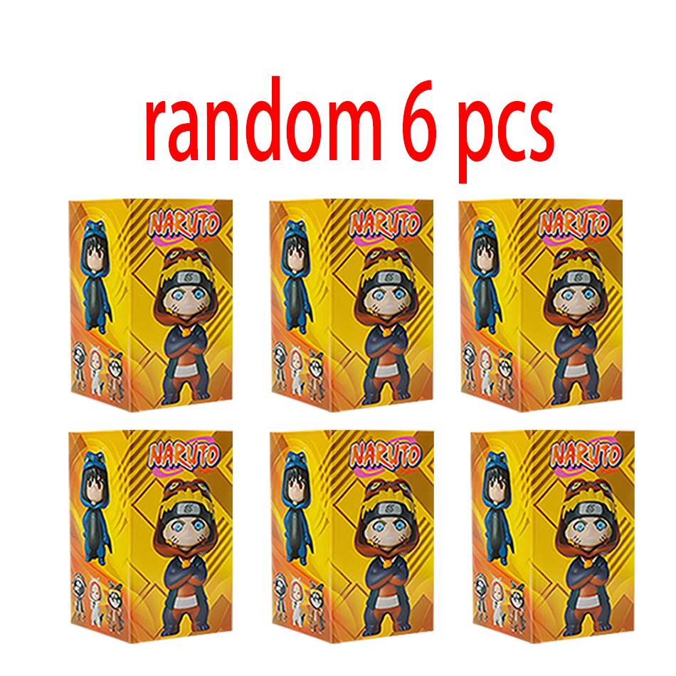 Anime 9pcs/set Naruto Figures Model Naruto Sasuke Kakashi 8cm Doll Costume Design PVCToys Dolls Kid Gift