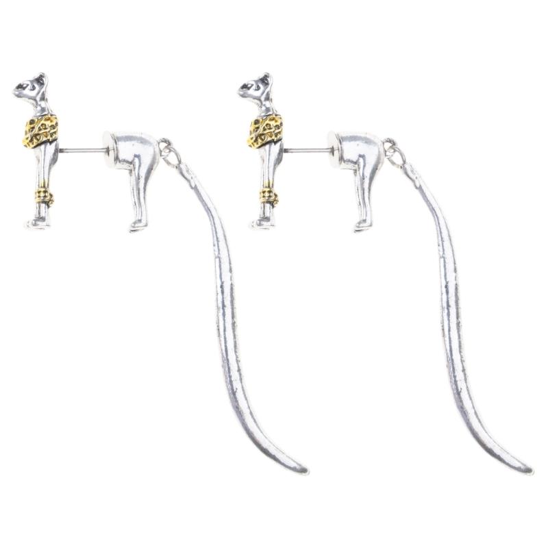Модные серьги-пусеты в форме египетской кошки, изящные серьги-гвоздики, серьги-пусеты, аксессуары для ушей для модных нарядов 1
